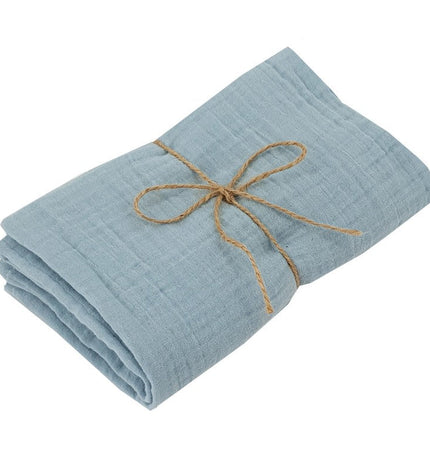 Muslin swaddle & nappy 80 x 80 cm, 1 pc, blue