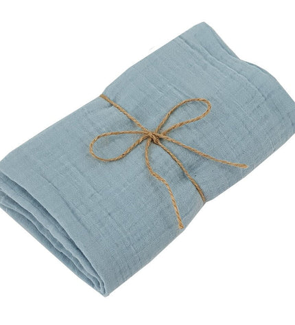 Muslin swaddle & nappy, 80 x 80 cm, 2 pcs, blue