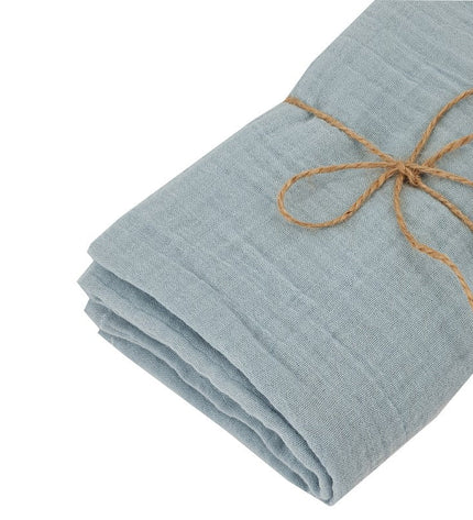 Muslin swaddle & nappy, 80 x 80 cm, 2 pcs, blue