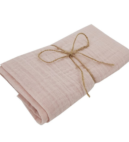 Muslin swaddle and nappy, 80 x 80 cm, 2 pcs, rose pink