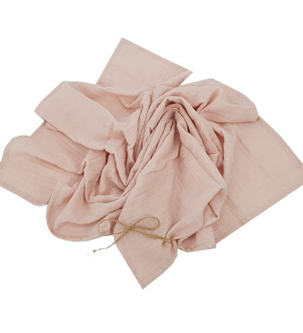 Muslin swaddle and nappy, 80 x 80 cm, 2 pcs, rose pink