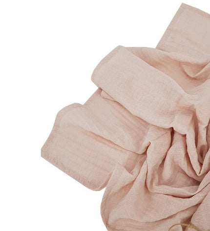 Muslin swaddle and nappy, 80 x 80 cm, 2 pcs, rose pink