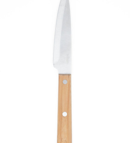 "Bread and Cutting Board with 2 Knives and Magnetic Holder"
