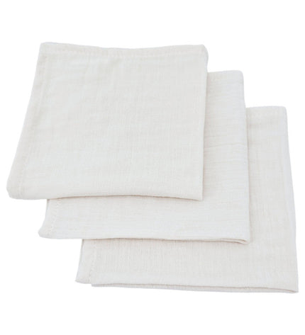 Muslin nappies 30 x 30 cm, 3 pcs, beige