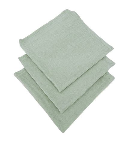 Muslin nappies 30 x 30 cm, 3 pcs, mint