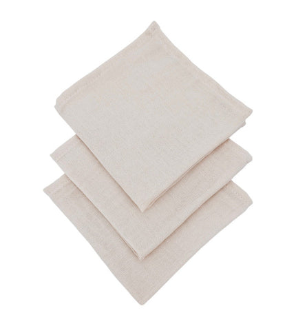 Muslin Nappies 30x30cm 3pcs. ROSE PINK