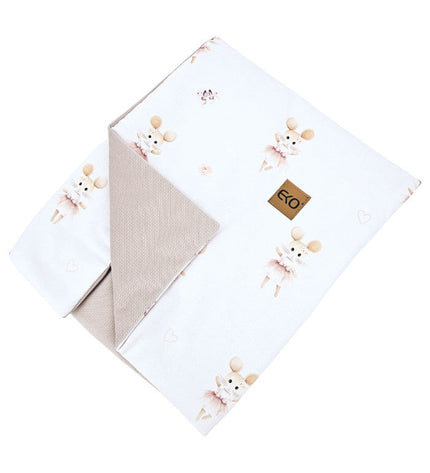 Educational blanket mat with lining — Velvet Ballerina Mouse