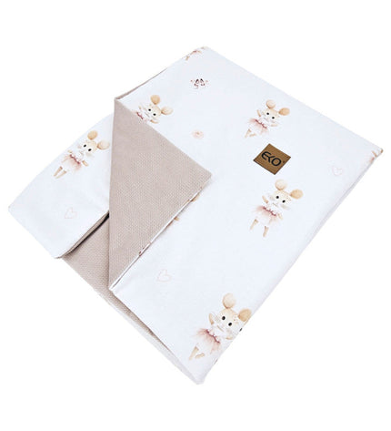 Educational blanket mat with lining — Velvet Ballerina Mouse