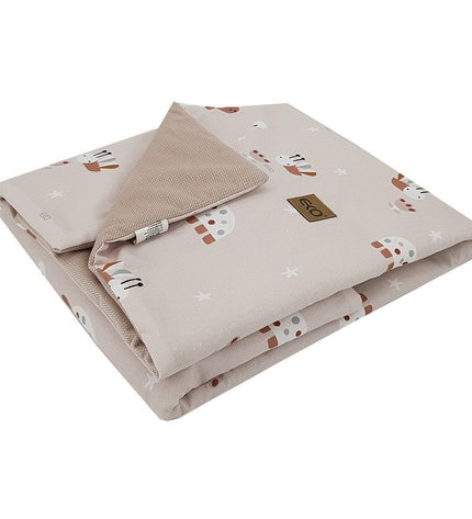Blanket and play mat with velvet lining — Bees