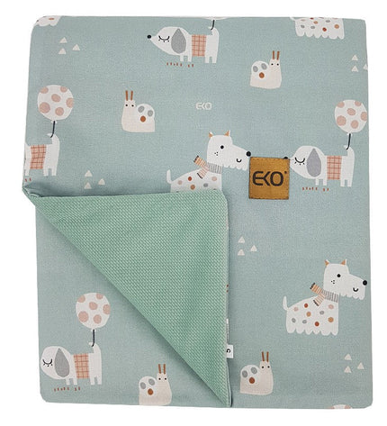 Blanket and play mat with velvet fabric lining - Dogs