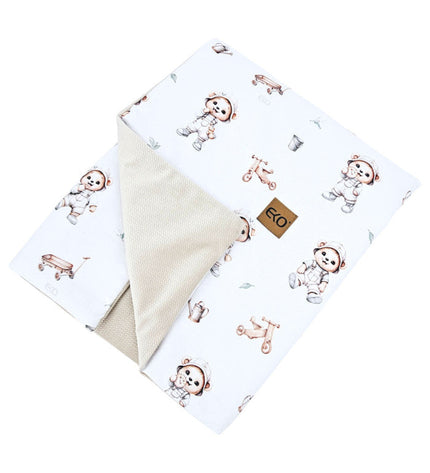 Educational play mat with lining Velvet Gardener Bear