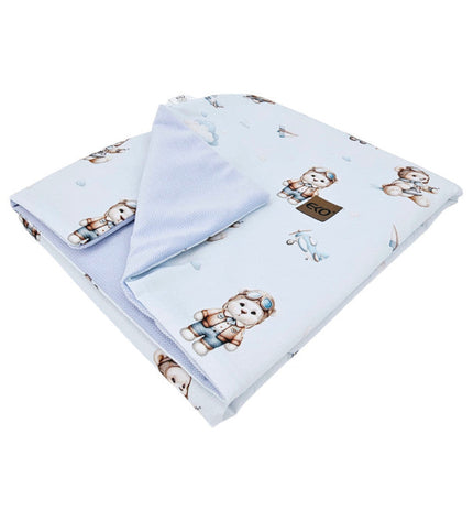 Educational play mat with velvet lining — Pilot Bear