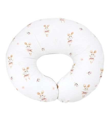 Velvet nursing crescent pillow - Ballerina Mouse