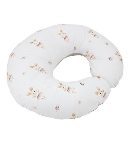 Velvet nursing crescent pillow - Ballerina Mouse