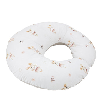 Velvet nursing crescent pillow - Ballerina Mouse