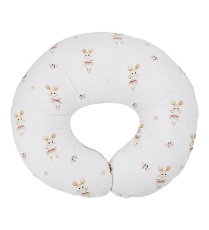 Velvet nursing crescent pillow - Ballerina Mouse