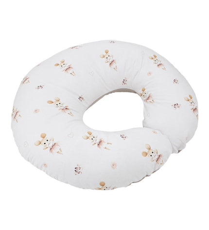 Velvet nursing crescent pillow - Ballerina Mouse
