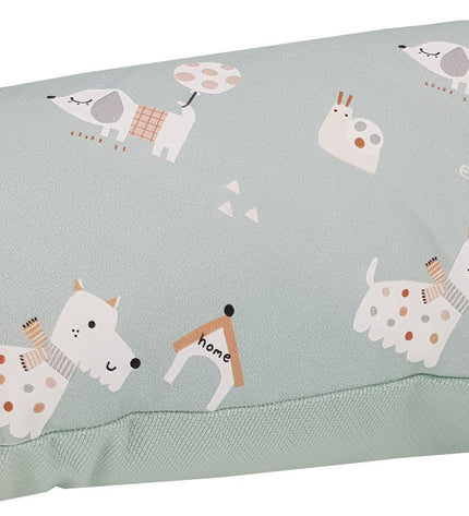 Velvet pillow for mother and puppies