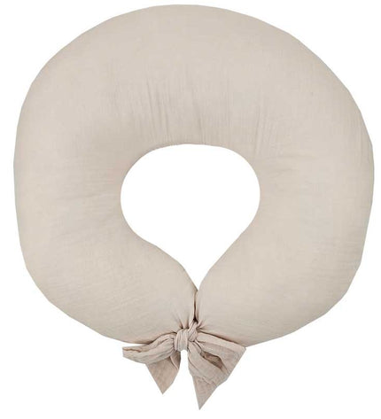 Beige muslin feeding crescent