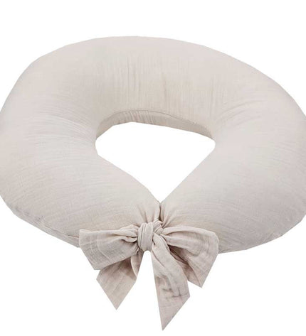 Beige muslin feeding crescent