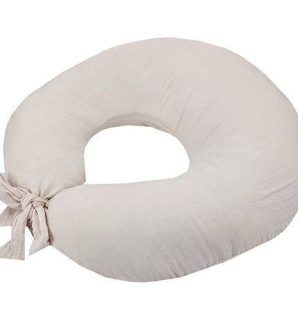 Beige muslin feeding crescent
