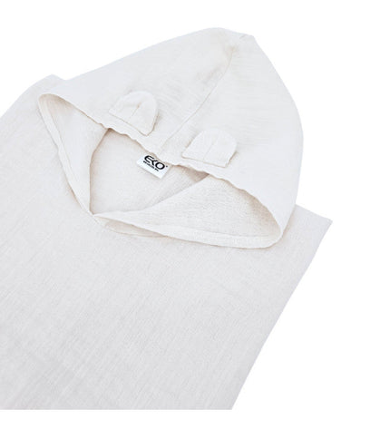 Beige Muslin Poncho