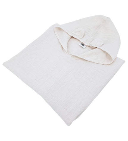 Beige Muslin Poncho
