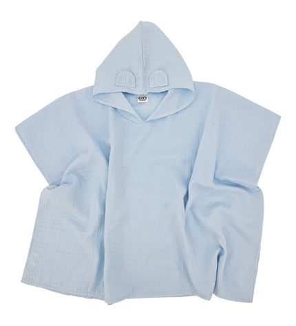 Muslin Poncho BLUE