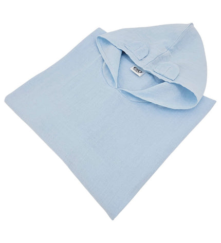 Muslin Poncho BLUE