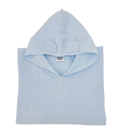 Muslin Poncho BLUE