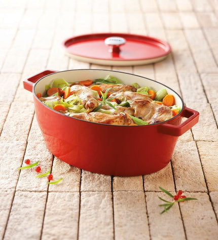 Slow Cook Roasting Pan Oval 3.8 liters