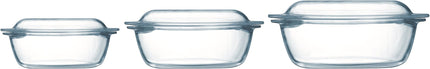 Essentials Round Bowl with Lid Set of 3 Pieces