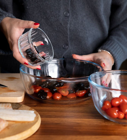 Essentials Round Bowl with Lid Set of 3 Pieces