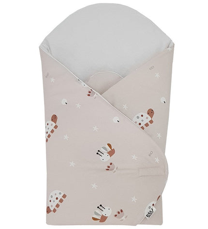 Printed Cotton Swaddle Blanket - Bees