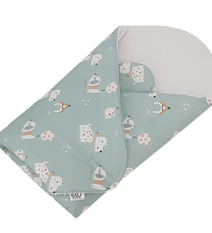 Printed Cotton Swaddle Blanket - Dogs