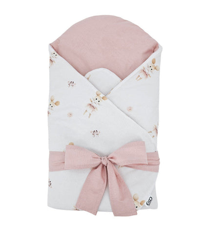 Printed cotton cone with coconut ballerina mouse