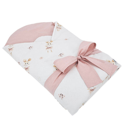 Printed cotton cone with coconut ballerina mouse