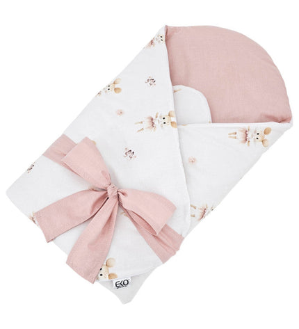 Printed cotton cone with coconut ballerina mouse