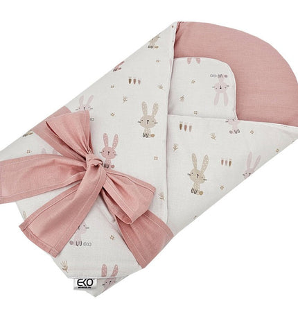 Printed cotton cone with coconut bunny