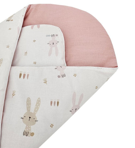 Printed cotton cone with coconut bunny