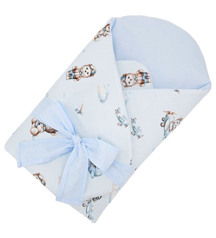 Printed cotton cone with coconut fiber filling, PILOT BEAR