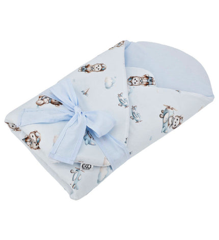 Printed cotton cone with coconut fiber filling, PILOT BEAR