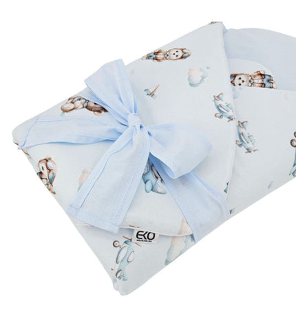 Printed cotton cone with coconut fiber filling, PILOT BEAR