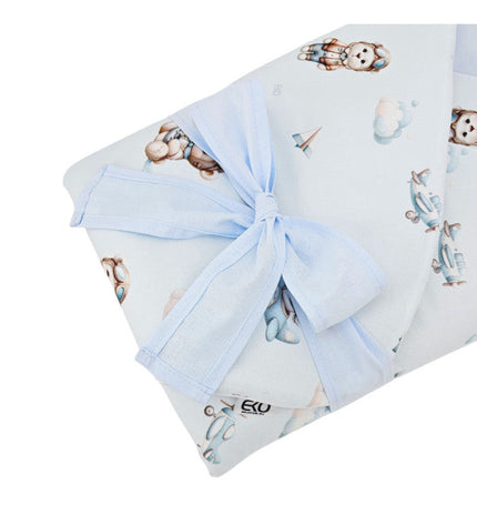 Printed cotton cone with coconut fiber filling, PILOT BEAR