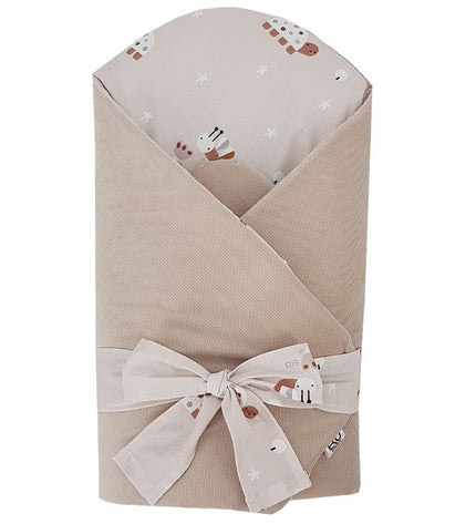 Velvet Cotton Swaddle Blanket - Bees