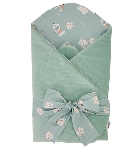 Velvet Cotton Swaddle Blanket - Dogs
