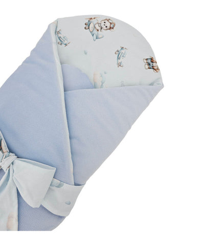 Cotton cone with velvet pilot bear
