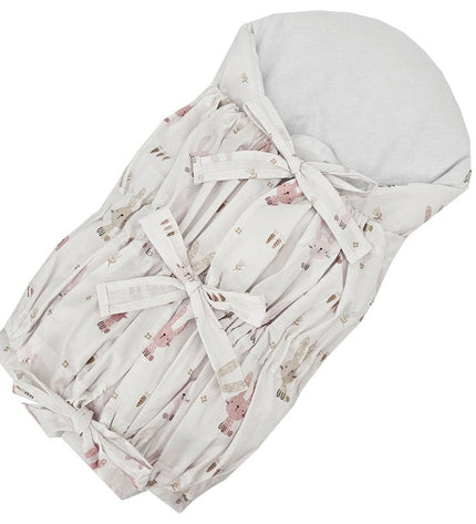 Printed cotton cone with coconut bunny