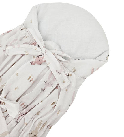 Printed cotton cone with coconut bunny