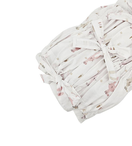 Printed cotton cone with coconut bunny